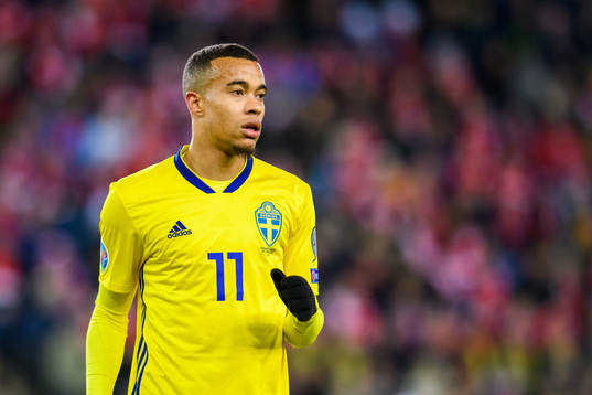 Robin Quaison of Sweden