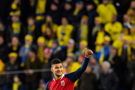 Bjørn Maars Johnsen of Norway celebrates