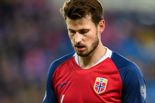 Håvard Nordtveit of Norway looks dejected