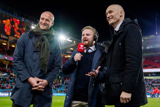 Brede Hangeland, Marius Skjelbæk and Erik Thorstvedt of TV