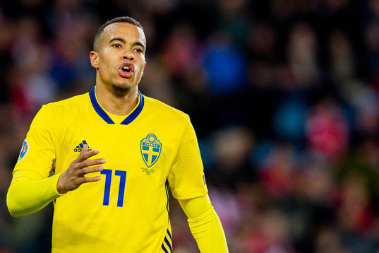 Robin Quaison of Sweden