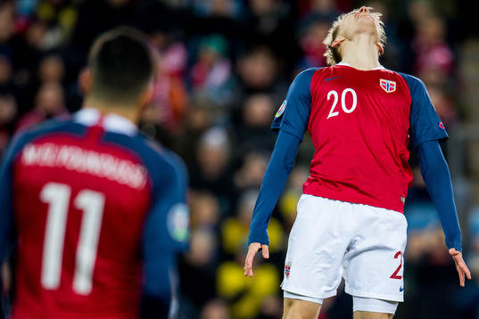 Martin Ødegaard of Norway reacts