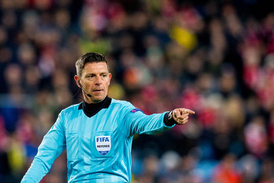 Referee Gianluca Rocchi