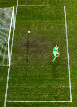 Goalkeeper Rune Almenning Jarstein of Norway