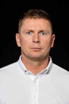 Jostein Grindhaug, head coach of Haugesund, poses for a