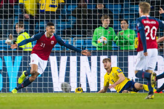 Bjørn Maars Johnsen of Norway celebrates