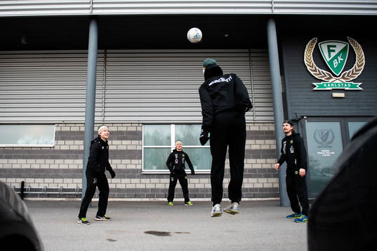 Färjestads Oskar Steen, Marcus Nilsson, Joakim Nygård och