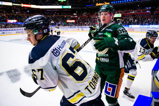 s Christoffer Törngren och Färjestads Gustav Rydahl