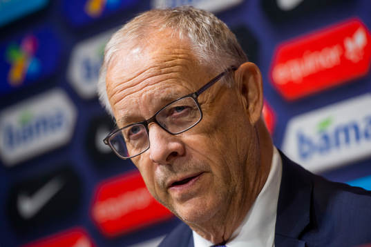 Lars Lagerbäck, head coach of Norway