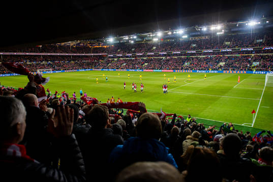 The players of Norway celebrates the 1-0 goal