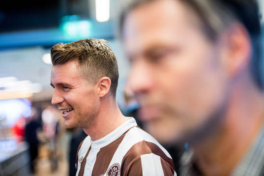 Christian Gauseth of Mjøndalen and Vegard Hansen, head
