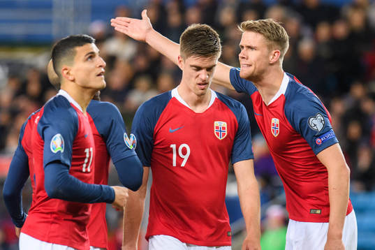 Mohamed Elyounoussi, Markus Henriksen and Kristoffer Ajer