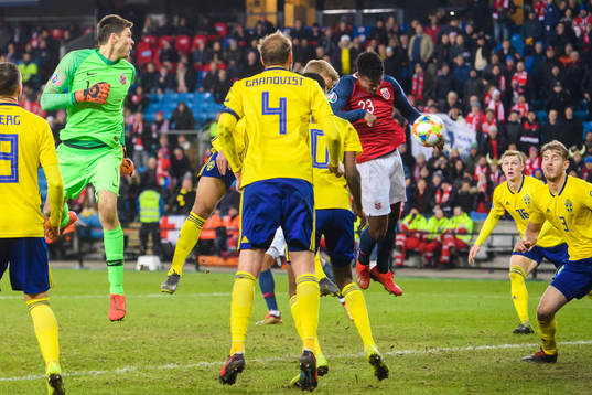 Ola Kamara of Norway scores the 3-3 goal