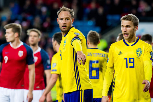 Andreas Granqvist and Sebastian Andersson of Sweden