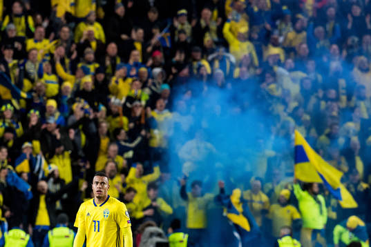 Robin Quaison of Sweden