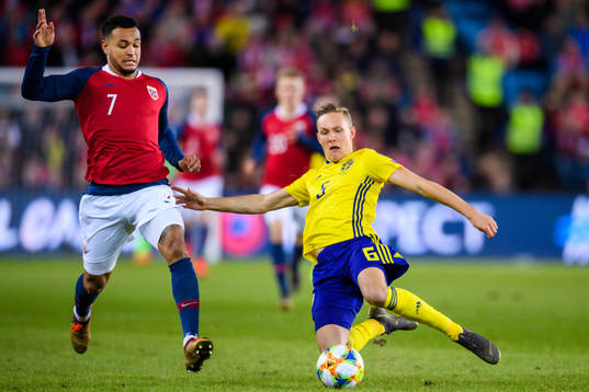 Joshua King of Norway and Ludwig Augustinsson of Sweden