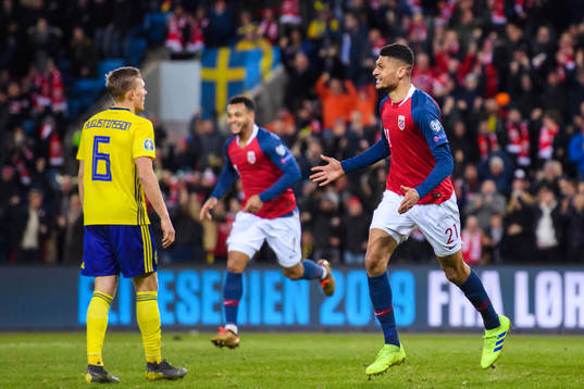 Bjørn Maars Johnsen of Norway celebrates