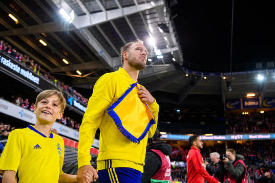 Andreas Granqvist of Sweden prior to the UEFA Euro