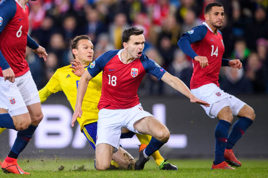 Albin Ekdal of Sweden and Ole Kristian Selnæs of Norway