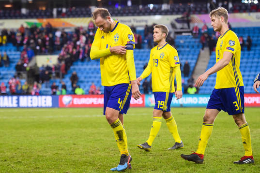 Andreas Granqvist, Sebastian Andersson and Filip Helander