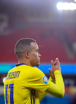 Robin Quaison of Sweden