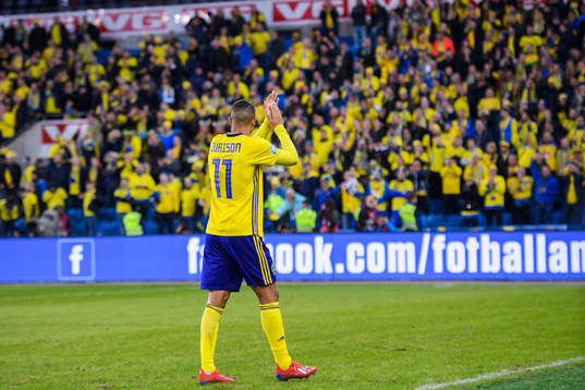 Robin Quaison of Sweden