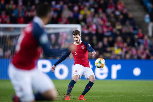 Håvard Nordtveit of Norwayduring the UEFA Euro qualifier