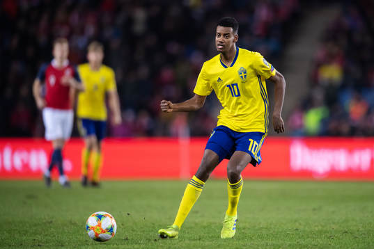 Alexander Isak of Sweden