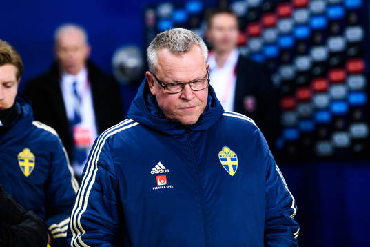 head coach Janne Andersson of Sweden ahead  the UEFA Euro