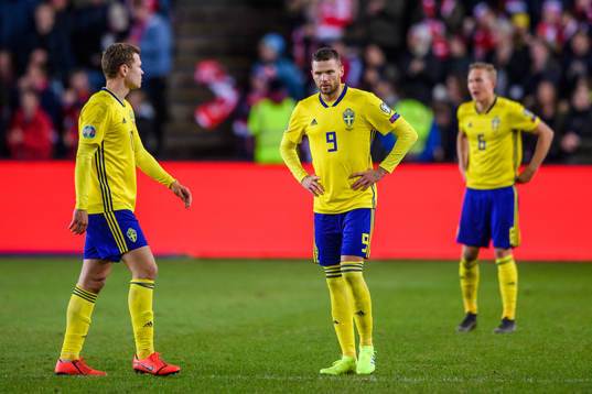 Viktor Claesson , Marcus Berg and Ludwig Augustinsson of