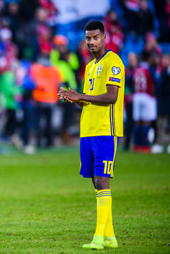 Alexander Isak of Sweden
