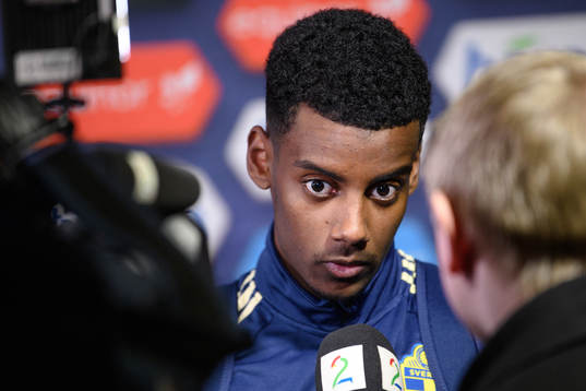 Alexander Isak  of Sweden