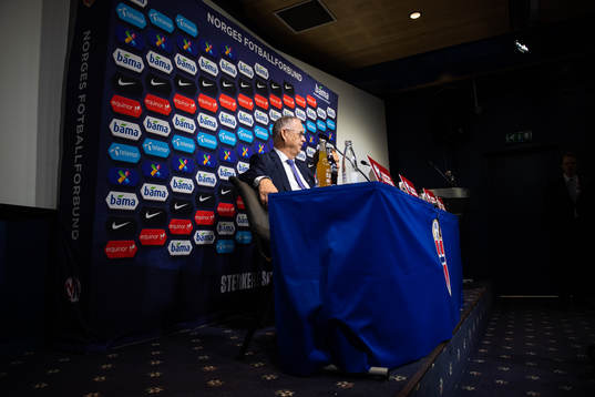 Lars Lagerbäck, head coach of Norway