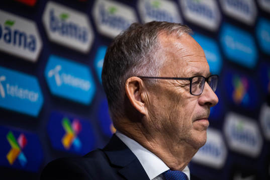 Lars Lagerbäck, head coach of Norway