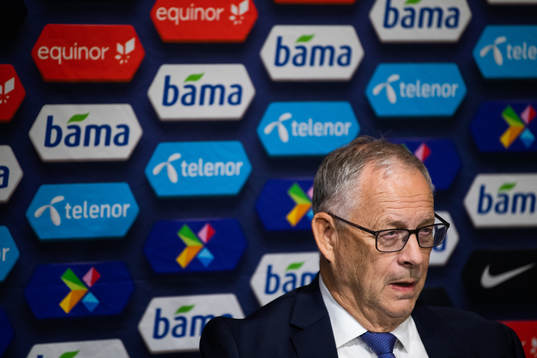 Lars Lagerbäck, head coach of Norway