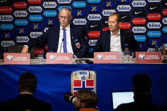 Lars Lagerbäck, head coach of Norway