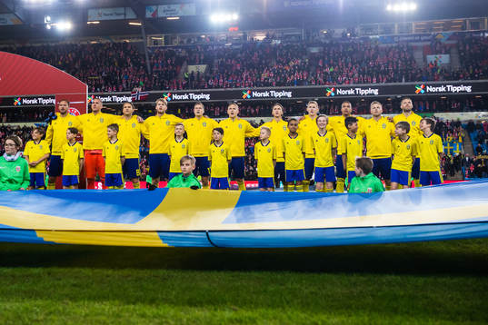 Andreas Granqvist, goalkeeper Robin Olsen, Albin Ekdal,