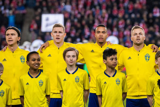 Kristoffer Olsson, Emil Krafth, Robin Quaison and Sebastian