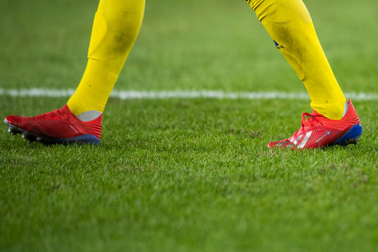 The shoes of Robin Quaison of Sweden