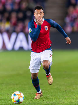 Joshua King of Norwayduring the UEFA Euro qualifier