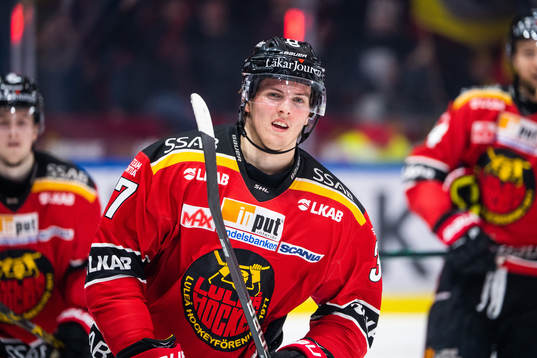 Luleås Isac Lundeström jublar
