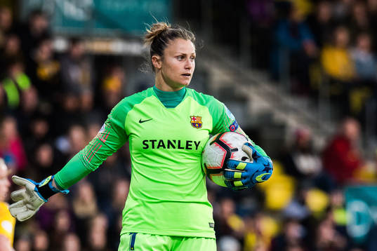 Goalkeeper Sandra Paños of Barcelona