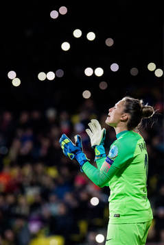 Goalkeeper Sandra Paños of Barcelona
