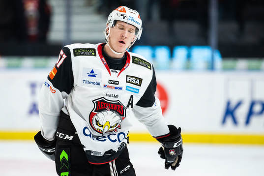 Malmö Redhawks Emil Sylvegård deppar