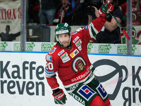 Frölundas Joel Lundqvist jublar