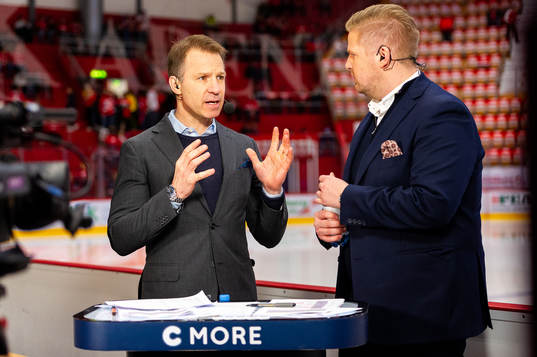 cmore kommentatorer Mike Helber och Lars Lindberg