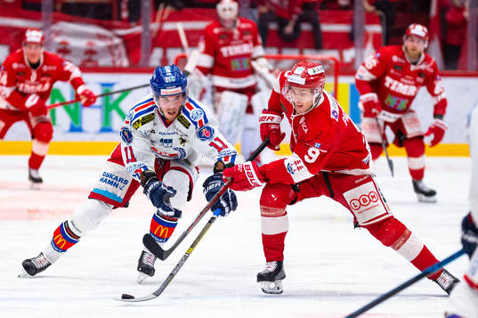 Oskarshamns Joakim Thelin och Timrås Rickard Palmberg