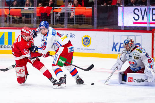 Timrås Henrik Törnqvist och Oskarshamns Anton Björkman