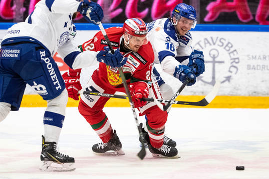 Moras Kevin Gagné och Leksands Daniel Gunnarsson