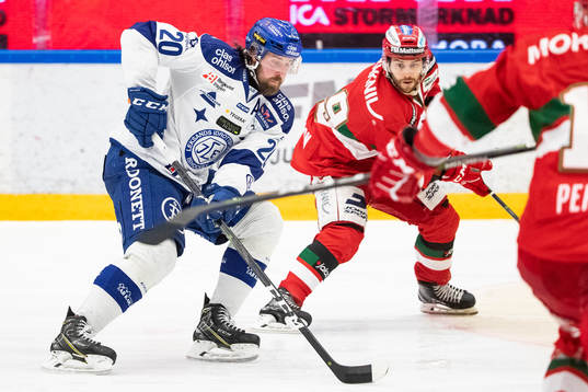 Leksands Mattias Karlsson och Moras Ryan Johnston